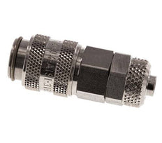 RVS 316L DN 5 Luchtkoppeling Snelkoppeling 6x8 mm Push-On