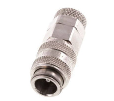 RVS 316L DN 5 Luchtkoppeling Snelkoppeling 6x8 mm Push-On Double Shut-Off