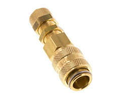 Messing DN 5 Luchtkoppeling Snelkoppeling 4x6 mm Push-On Schotkoppeling