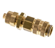 Messing DN 5 Luchtkoppeling Snelkoppeling 6x8 mm Push-On Schotkoppeling