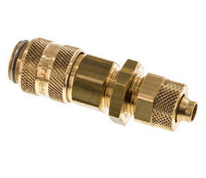 Messing DN 5 Luchtkoppeling Snelkoppeling 6x8 mm Push-On Schotkoppeling
