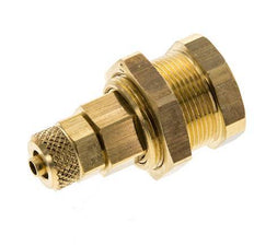 Messing DN 5 Luchtkoppeling Snelkoppeling 4x6 mm Push-On Schotkoppeling Pull-Off