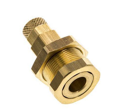Messing DN 5 Luchtkoppeling Snelkoppeling 4x6 mm Push-On Schotkoppeling Pull-Off