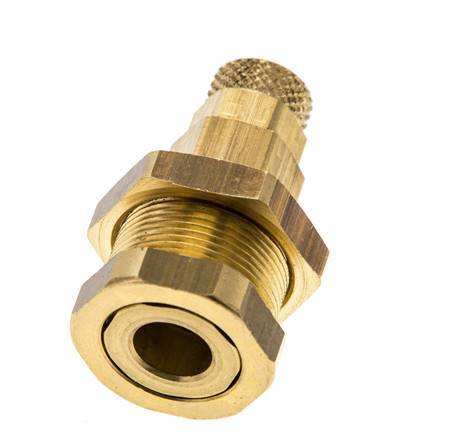 Messing DN 5 Luchtkoppeling Snelkoppeling 4x6 mm Push-On Schotkoppeling Pull-Off
