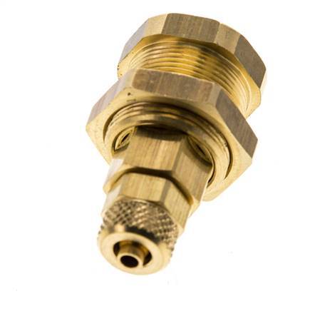 Messing DN 5 Luchtkoppeling Snelkoppeling 4x6 mm Push-On Schotkoppeling Pull-Off