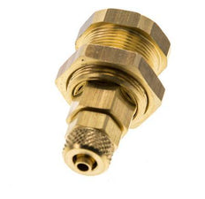 Messing DN 5 Luchtkoppeling Snelkoppeling 4x6 mm Push-On Schotkoppeling Pull-Off