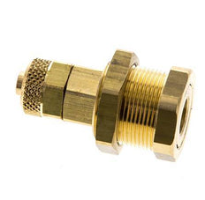 Messing DN 5 Luchtkoppeling Snelkoppeling 6x8 mm Push-On Schotkoppeling Pull-Off