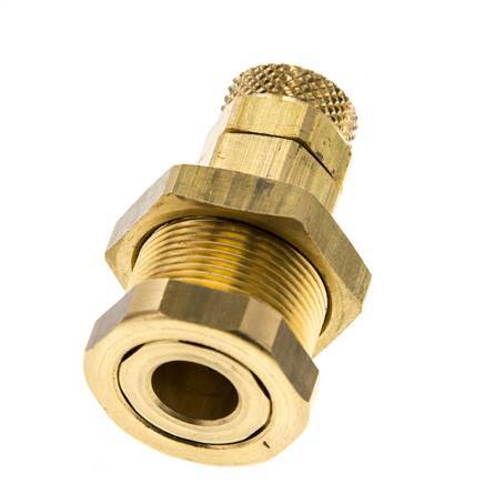 Messing DN 5 Luchtkoppeling Snelkoppeling 6x8 mm Push-On Schotkoppeling Pull-Off