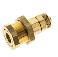 Messing DN 5 Luchtkoppeling Snelkoppeling 6x8 mm Push-On Schotkoppeling Pull-Off