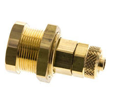 Messing DN 5 Luchtkoppeling Snelkoppeling 6x8 mm Push-On Schotkoppeling Pull-Off