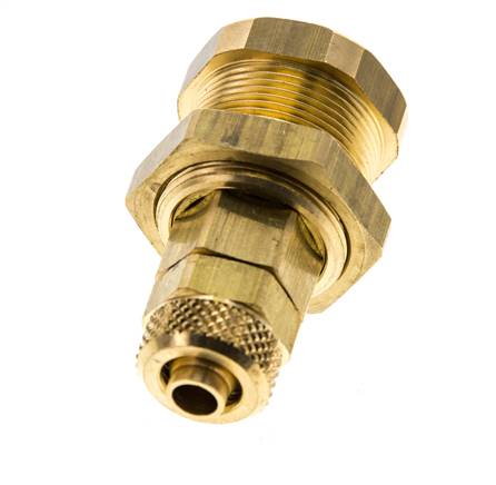Messing DN 5 Luchtkoppeling Snelkoppeling 6x8 mm Push-On Schotkoppeling Pull-Off