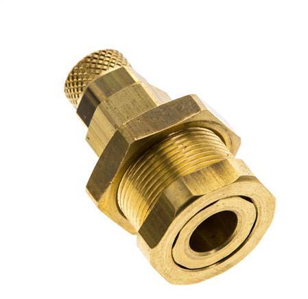 Messing DN 5 Luchtkoppeling Snelkoppeling 4x6 mm Push-On Schotkoppeling Pull-Off Double Shut-Off
