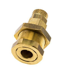 Messing DN 5 Luchtkoppeling Snelkoppeling 4x6 mm Push-On Schotkoppeling Pull-Off Double Shut-Off