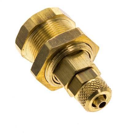 Messing DN 5 Luchtkoppeling Snelkoppeling 4x6 mm Push-On Schotkoppeling Pull-Off Double Shut-Off
