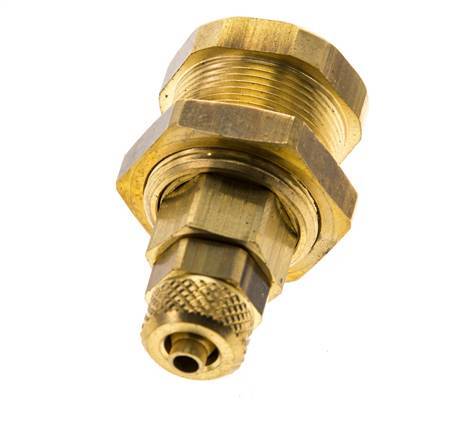 Messing DN 5 Luchtkoppeling Snelkoppeling 4x6 mm Push-On Schotkoppeling Pull-Off Double Shut-Off
