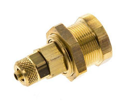 Messing DN 5 Luchtkoppeling Snelkoppeling 4x6 mm Push-On Schotkoppeling Pull-Off Double Shut-Off