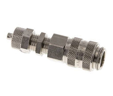 Vernikkeld Messing DN 5 Luchtkoppeling Snelkoppeling 4x6 mm Push-On Schotkoppeling