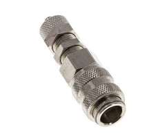Vernikkeld Messing DN 5 Luchtkoppeling Snelkoppeling 4x6 mm Push-On Schotkoppeling