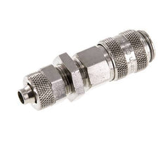 Vernikkeld Messing DN 5 Luchtkoppeling Snelkoppeling 6x8 mm Push-On Schotkoppeling