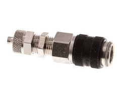 Vernikkeld Messing DN 5 Zwart Luchtkoppeling Snelkoppeling 4x6 mm Push-On Schotkoppeling
