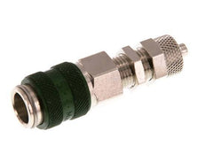 Vernikkeld Messing DN 5 Groen Luchtkoppeling Snelkoppeling 4x6 mm Push-On Schotkoppeling