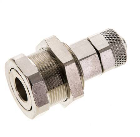 Vernikkeld Messing DN 5 Luchtkoppeling Snelkoppeling 6x8 mm Push-On Schotkoppeling Pull-Off