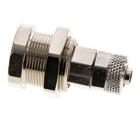 Vernikkeld Messing DN 5 Luchtkoppeling Snelkoppeling 6x8 mm Push-On Schotkoppeling Pull-Off