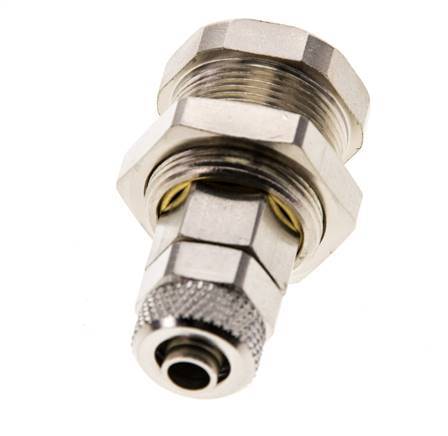Vernikkeld Messing DN 5 Luchtkoppeling Snelkoppeling 6x8 mm Push-On Schotkoppeling Pull-Off