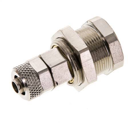 Vernikkeld Messing DN 5 Luchtkoppeling Snelkoppeling 6x8 mm Push-On Schotkoppeling Pull-Off