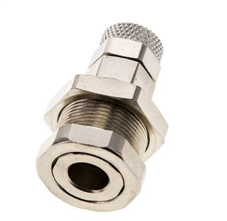 Vernikkeld Messing DN 5 Luchtkoppeling Snelkoppeling 6x8 mm Push-On Schotkoppeling Pull-Off