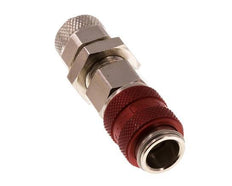 Vernikkeld Messing DN 5 Rood Luchtkoppeling Snelkoppeling 6x8 mm Push-On Schotkoppeling