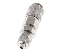 Vernikkeld Messing DN 5 Luchtkoppeling Snelkoppeling 4x6 mm Push-On Schotkoppeling Double Shut-Off