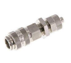 Vernikkeld Messing DN 5 Luchtkoppeling Snelkoppeling 6x8 mm Push-On Schotkoppeling Double Shut-Off