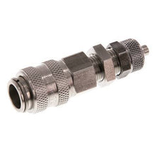 RVS DN 5 Luchtkoppeling Snelkoppeling 4x6 mm Push-On Schotkoppeling