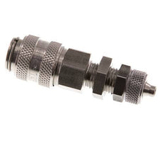 RVS DN 5 Luchtkoppeling Snelkoppeling 4x6 mm Push-On Schotkoppeling