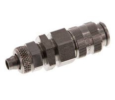RVS DN 5 Luchtkoppeling Snelkoppeling 6x8 mm Push-On Schotkoppeling
