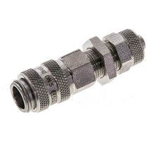 RVS DN 5 Luchtkoppeling Snelkoppeling 6x8 mm Push-On Schotkoppeling