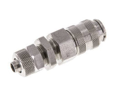RVS DN 5 Luchtkoppeling Snelkoppeling 6x8 mm Push-On Schotkoppeling Double Shut-Off