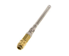 Messing DN 5 Luchtkoppeling Snelkoppeling 4x6 mm Push-On Buigbescherming Draaibaar