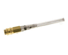 Messing DN 5 Luchtkoppeling Snelkoppeling 4x6 mm Push-On Buigbescherming Draaibaar