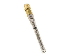 Messing DN 5 Luchtkoppeling Snelkoppeling 4x6 mm Push-On Buigbescherming Draaibaar