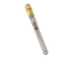 Messing DN 5 Luchtkoppeling Snelkoppeling 6x8 mm Push-On Buigbescherming Draaibaar