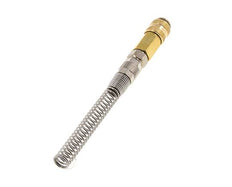 Messing DN 5 Luchtkoppeling Snelkoppeling 6x8 mm Push-On Buigbescherming Draaibaar