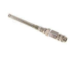 Vernikkeld Messing DN 5 Luchtkoppeling Snelkoppeling 4x6 mm Push-On Buigbescherming Draaibaar