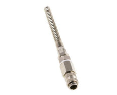 Vernikkeld Messing DN 5 Luchtkoppeling Snelkoppeling 4x6 mm Push-On Buigbescherming Draaibaar