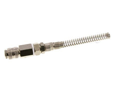 Vernikkeld Messing DN 5 Luchtkoppeling Snelkoppeling 4x6 mm Push-On Buigbescherming Draaibaar