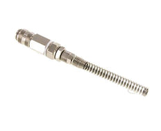 Vernikkeld Messing DN 5 Luchtkoppeling Snelkoppeling 4x6 mm Push-On Buigbescherming Draaibaar