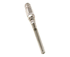 Vernikkeld Messing DN 5 Luchtkoppeling Snelkoppeling 4x6 mm Push-On Buigbescherming Draaibaar