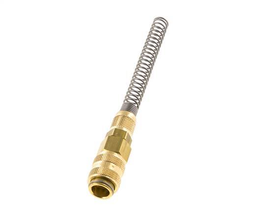 Messing DN 5 Luchtkoppeling Snelkoppeling 4x6 mm Push-On Buigbescherming