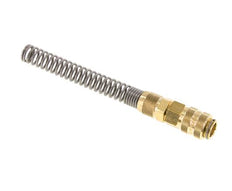 Messing DN 5 Luchtkoppeling Snelkoppeling 6x8 mm Push-On Buigbescherming